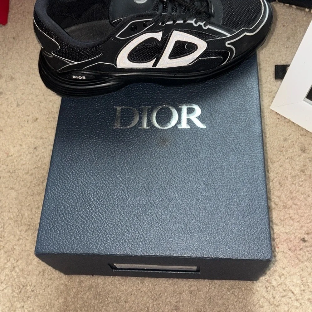 Dior Men's Black Sneakers - Picture 6 of 8